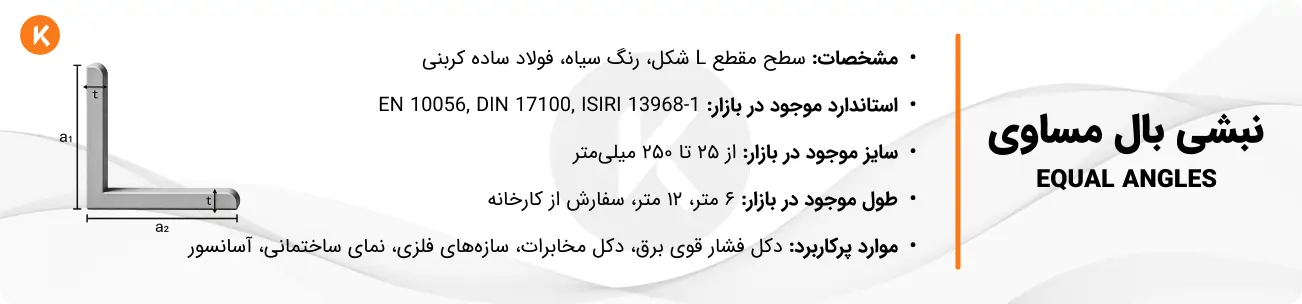 مشخصات نبشی